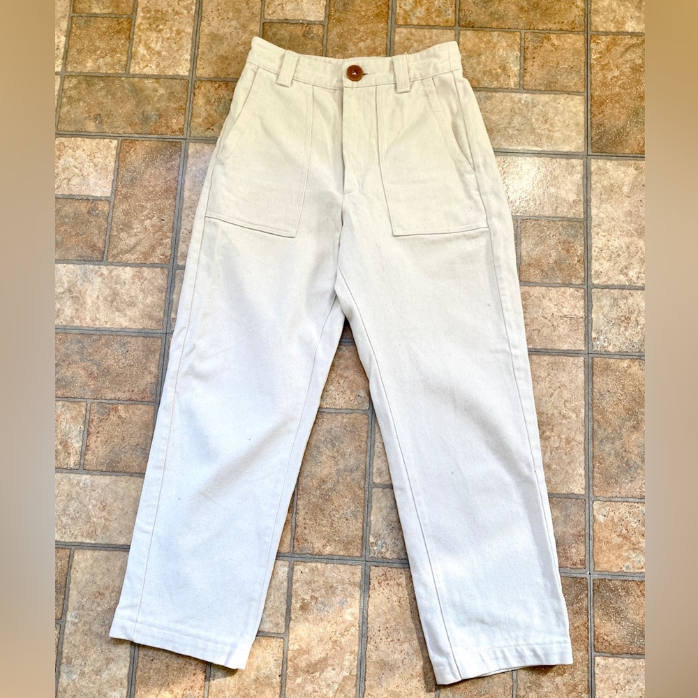 Women’s White Beaton Utility Pants XS